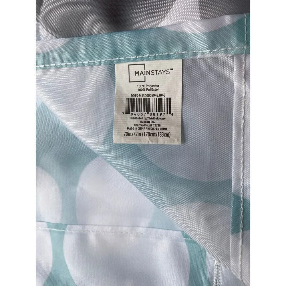 Mainstays 70x72” Abstract Shower Curtain